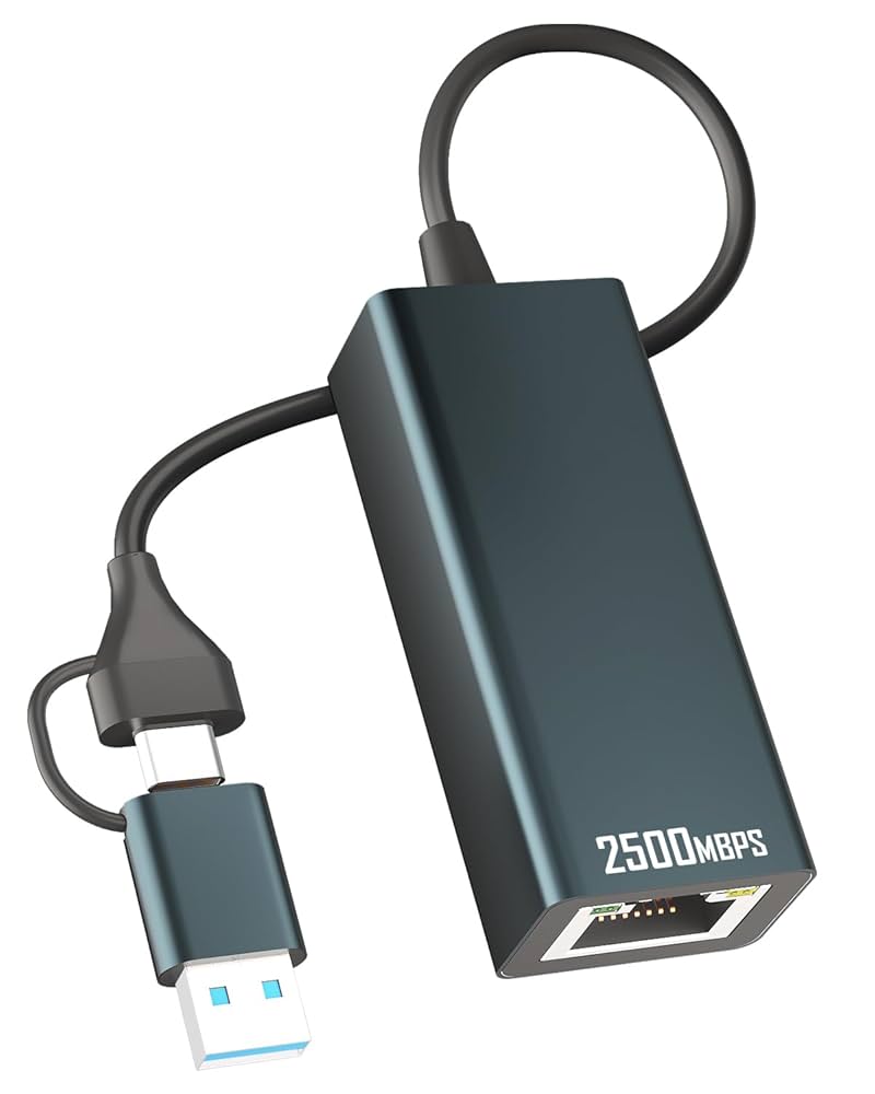 Amazon.co.jp: 有線LANアダプター 2.5Gbps USB LAN変換